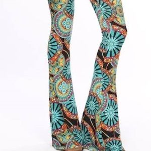 NWOT -MULTI COLORED RETRO BELL BOTTOMS